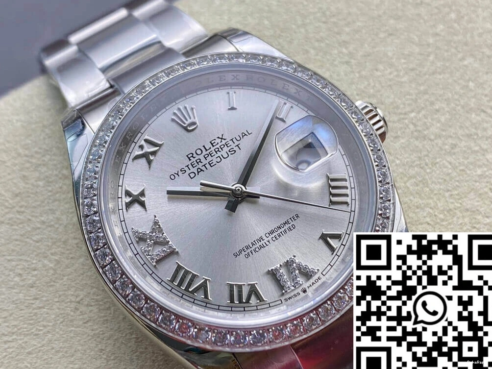 EW M126284RBR-0022 Rolex Factory Diamond-set Datejust Bezel 0214